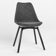Стілець обідній Новий Стиль ASTI BLACK SOFT WOOD (BOX-3) PUMA-15 (Темно-попелястий) (NWS-127297)
