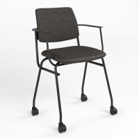 Стул офисный Новый Стиль ISIT ARM BLACK RMH (BOX-2) C-26 (Серый) (NWS-128027)
