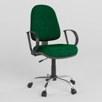 Крісло офісне поворотне Новий Стиль JUPITER GTP ERGO CHROME P C-32 (Зелений) (NWS-124247)