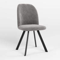 Стул обеденный Новый Стиль MILANA 4L BLACK (BOX-1) LN SORO-93 (Серый) (NWS-128797)
