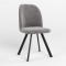 Стул на раме MILANA 4L BLACK (BOX-1) LN SORO-93 (Серый) (NWS-128797)