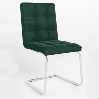 Стілець обідній Новий Стиль RALPH CF CHROME (BOX-2) PUMA-08 (Смарагдово-зелений) (NWS-129097)
