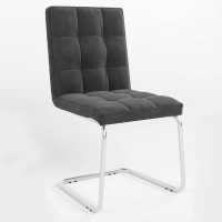 Стілець обідній Новий Стиль RALPH CF CHROME (BOX-2) SORO-95 (Темно-сірий) (NWS-129107)