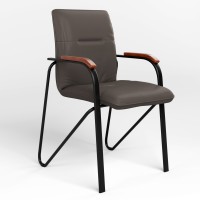 Стул для посетителей Новый Стиль SAMBA BLACK (BOX-2) ECO-70 (Серый) (NWS-129227)