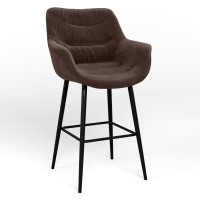 Барний стілець Новий Стиль VENSAN HN HOKER BLACK (BOX) SORO-28 (Світло-коричневий) (NWS-129527)