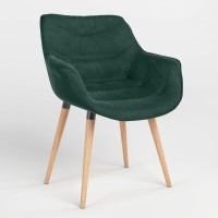 Обідній стілець Новий Стиль VENSAN WOOD BLACK (BOX) БУК PUMA-08 (Смарагдово-зелений) (NWS-129637)