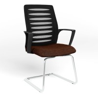 Конференц-крісло Новий Стиль WEBSTAR CF CHROME-BLACK OH-5 C-24 (Коричневий) (NWS-129907)