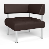 Крісло офісне кутове Новий Стиль OFFICE ECO-31 (Темно-коричневий) (NWS-122808)