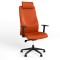 Крісло поворотне SOLO R HR BLACK (ABS) SFB PL70 ECO-72 (Помаранчевий) (NWS-132206)