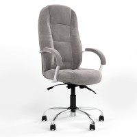 Кресло офисное поворотное Новый Стиль MODUS STEEL CHROME (COMFORT+ANYFIX) SORO-93 (Серый) (NWS-126529)