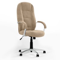 Кресло офисное поворотное Новый Стиль MODUS STEEL CHROME (TILT) SORO-23 (Светло-бежевый) (NWS-126489)