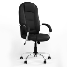 Крісло офісне поворотне Новий Стиль MODUS STEEL CHROME (COMFORT+TILT) ECO-30 (Чорний) (NWS-126479)