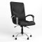 Крісло офісне поворотне Новий Стиль GERMES STEEL CHROME LB (COMFORT+ANYFIX) ECO-30 (Чорний) (NWS-126090)