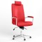 Крісло офісне поворотне Новий Стиль GRAND HR STEEL CHROME ANYFIX AL68 ECO-90 (Червоний) (NWS-126240)
