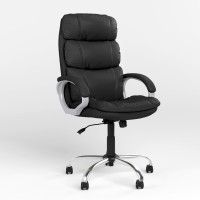 Крісло керівника поворотне Новий Стиль DOLCE ANYFIX CHR68 ECO-30 (Чорний) (NWS-125761)