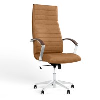 Крісло офісне поворотне Новий Стиль IRIS STEEL TILT AL70 ECO-13 (Коричневий) (NWS-126281)