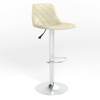 Барный стул Новый Стиль ALIYA HOKER CHROME (BOX-1) ECO-07 (Светло-бежевый) (NWS-121083)