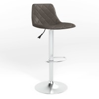 Барный стул Новый Стиль ALIYA HOKER CHROME (BOX-1) ECO-70 (Серый) (NWS-121093)