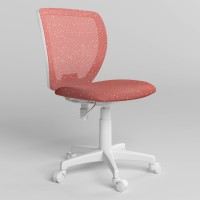 Детское компьютерное кресло поворотное Новый Стиль ORLY GTS FREESTYLE WHITE OD-02/SPR-03 (Розовый) (NWS-124403)