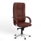 Крісло офісне поворотне Новий Стиль STAR STEEL CHROME ECO-28 (Бордовий) (NWS-126765)