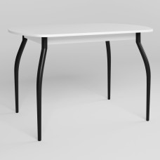 Обідній стіл Новий Стиль TALIO BLACK (18) 1200х800 Білий (NWS-131884)