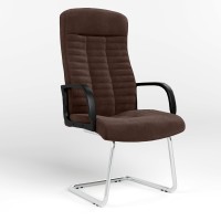 Конференционное кресло Новый Стиль BOSS KD CF CHROME SORO-28 (Светло-коричневый) (NWS-125427)