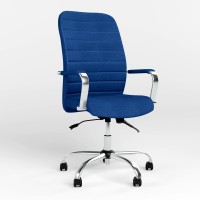Кресло руководителя Новый Стиль BRUNO (COMFORT+ANYFIX) ZT-07 (Синий) (NWS-125377)