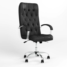 Крісло керівника поворотне Новий Стиль CUBA STEEL CHROME ANYFIX CHR68 ECO-30 (Чорний) (NWS-125487)