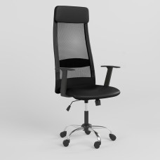 Крісло офісне поворотне Новий Стиль FRANK GTR TILT (WS-122) CHR68 P OH-5 ECO-30 (Чорний) (NWS-123757)