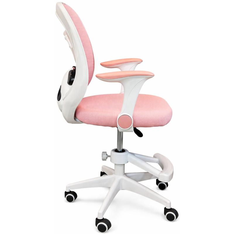 Крісло обертове дитяче з підставкою для ніг PERFECT KIDS PANDA PINK Perfect Home Рожевий (PFH-092111)