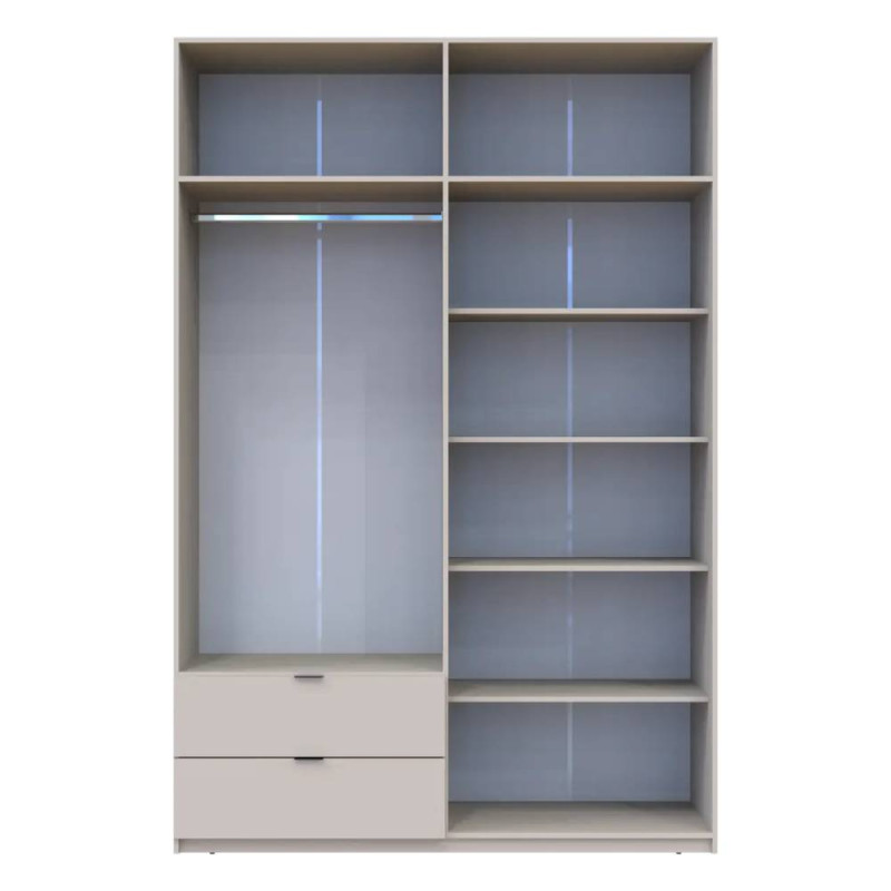 Шафа розпашна з антресоллю Doros Лукас 180х50х240 см Кашемір (DRS-011621)