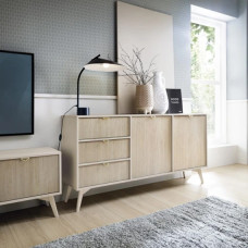 Комод Perfect Home Forest KSZ158 2-дверний з 3 шухлядами 158х80х38 см Беж пісочний/ялиця сканді (PFH-091483)