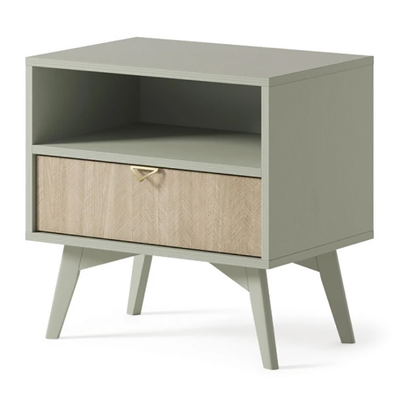 Тумба приліжкова Perfect Home Forest S54 з 1 шухлядою 53х53х38 мм Евкаліпт/ялиця сканді (PFH-091473)