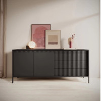 Комод з телескопічними напрямними Perfect Home Senso 2D3S/187 187,1x81,4x39,5 Чорний (PFH-091136)