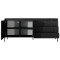 Комод з телескопічними напрямними Perfect Home Senso 2D3S/187 187,1x81,4x39,5 Чорний (PFH-091136)