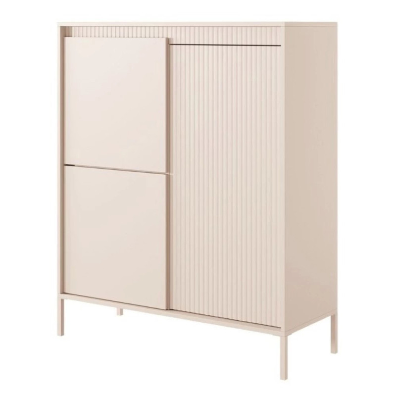 Комод високий Perfect Home Senso 3D 123,4x103,5x39,5 Бежевий (PFH-091106)