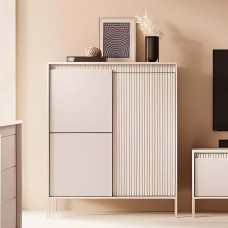 Комод високий Perfect Home Senso 3D 123,4x103,5x39,5 Бежевий (PFH-091106)