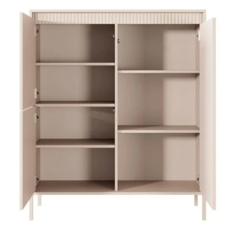 Комод високий Perfect Home Senso 3D 123,4x103,5x39,5 Бежевий (PFH-091106)