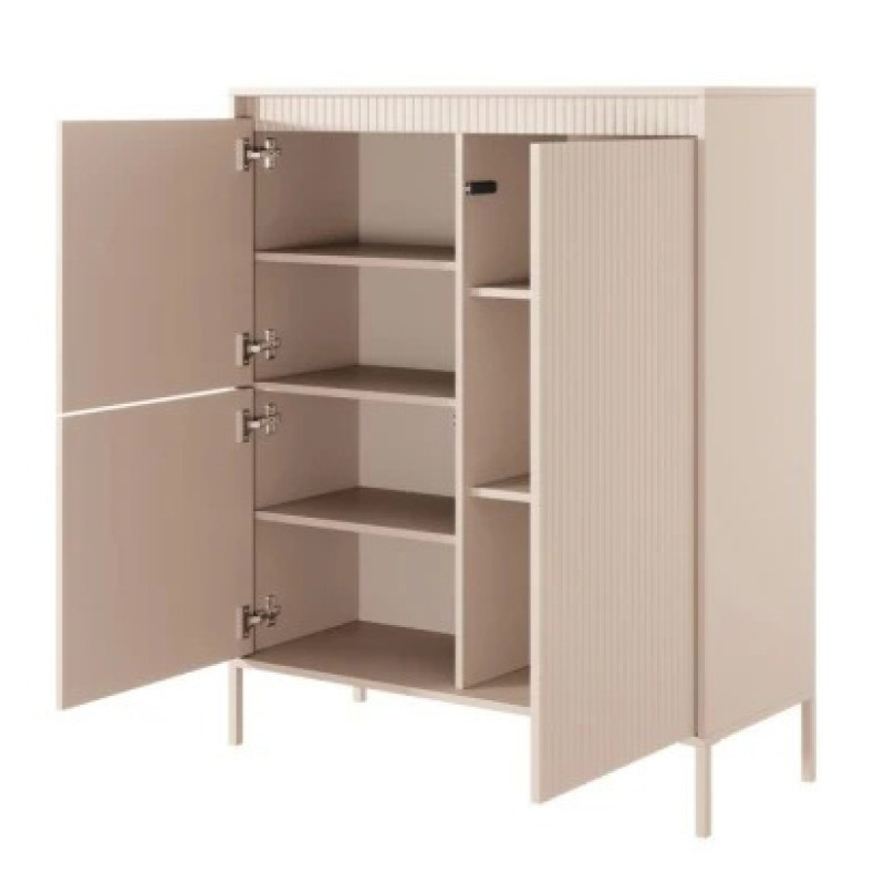 Комод високий Perfect Home Senso 3D 123,4x103,5x39,5 Бежевий (PFH-091106)