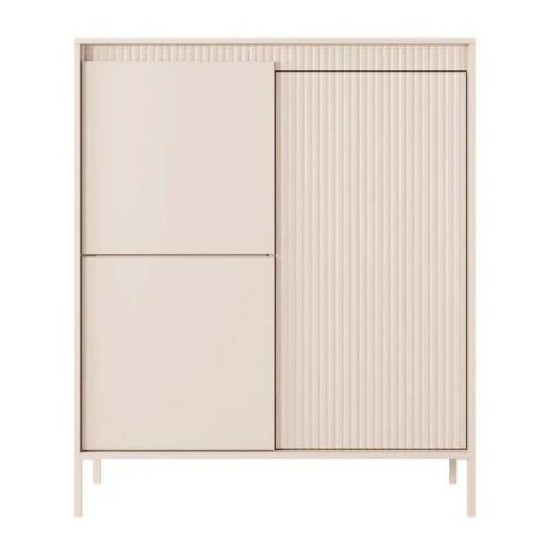 Комод високий Perfect Home Senso 3D 123,4x103,5x39,5 Бежевий (PFH-091106)