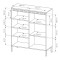 Комод високий Perfect Home Senso 3D 123,4x103,5x39,5 Бежевий (PFH-091106)
