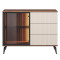 Комод з телескопічними напрямними та підсвіткою Perfect Home Vici KSZ103 1D3S 103x80x39 Горіх/Кашемір (PFH-091277)