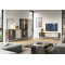 Комод з телескопічними напрямними та підсвіткою Perfect Home Vici KSZ103 1D3S 103x80x39 Горіх/Кашемір (PFH-091277)