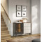 Комод з телескопічними напрямними та підсвіткою Perfect Home Vici KSZ103 1D3S 103x80x39 Горіх/Кашемір (PFH-091277)