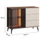 Комод з телескопічними напрямними та підсвіткою Perfect Home Vici KSZ103 1D3S 103x80x39 Горіх/Кашемір (PFH-091277)