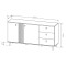 Комод з телескопічними напрямними Perfect Home Kadis 2D3W/165 165,1x82,2x40 Дуб артизан/Антрацит (PFH-091172)
