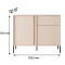 Комод з телескопічними напрямними Perfect Home Clars 2DS/104 103,3x81,4x39,5 Антрацит (PFH-091017)