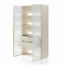 Вітрина висока з підсвіткою Perfect Home Lumi 2D2S/92 194,6х91,5х39,3 Кашемір (PFH-091382)