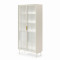 Вітрина висока з підсвіткою Perfect Home Lumi 2D2S/92 194,6х91,5х39,3 Кашемір (PFH-091382)