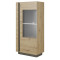 Вітрина низька у вітальню Perfect Home Marco 1D1W/72 154х72х40 Дуб артизан/Графіт (PFH-091060)